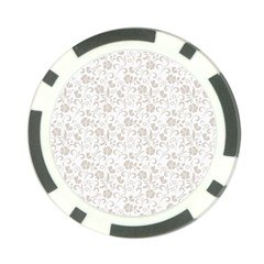 Elegant Seamless Floral Ornaments Pattern Poker Chip Card Guards by TastefulDesigns