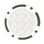 Elegant seamless Floral Ornaments Pattern Poker Chip Card Guards Front