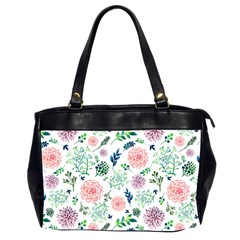 Hand Painted Spring Flourishes Flowers Pattern Office Handbags (2 Sides)  by TastefulDesigns