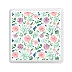 Hand Painted Spring Flourishes Flowers Pattern Memory Card Reader (square)  by TastefulDesigns