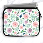 Hand Painted Spring Flourishes Flowers Pattern Apple iPad 2/3/4 Zipper Cases Front