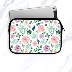 Hand Painted Spring Flourishes Flowers Pattern Apple Ipad Mini Zipper Cases by TastefulDesigns