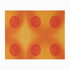 Sunny Happy Orange Dots Small Glasses Cloth (2-side) by yoursparklingshop