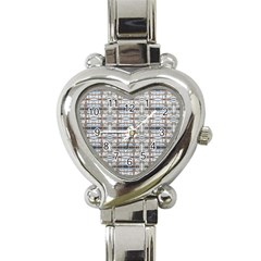 Geometric Diamonds Heart Italian Charm Watch by yoursparklingshop