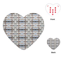 Geometric Diamonds Playing Cards (heart)  by yoursparklingshop