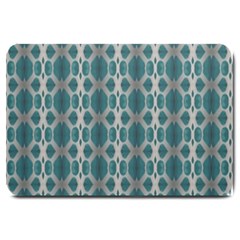 Tropical Blue Abstract Ocean Drops Large Doormat  by yoursparklingshop