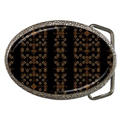 Dark Arabic Stripes Belt Buckles by dflcprints