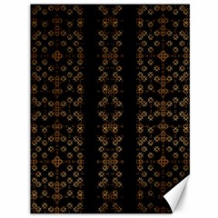 Dark Arabic Stripes Canvas 36  X 48   by dflcprints