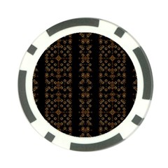 Dark Arabic Stripes Poker Chip Card Guards by dflcprints