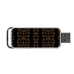 Dark Arabic Stripes Portable USB Flash (One Side) Front