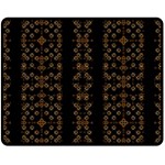 Dark Arabic Stripes Double Sided Fleece Blanket (Medium)  58.8 x47.4  Blanket Front