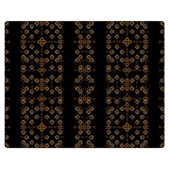 Dark Arabic Stripes Double Sided Flano Blanket (medium)  by dflcprints