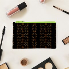 Dark Arabic Stripes Cosmetic Bag (xs) by dflcprints