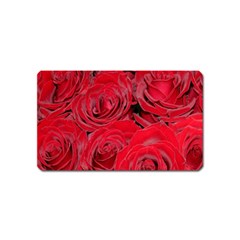 Red Roses Love Magnet (name Card) by yoursparklingshop