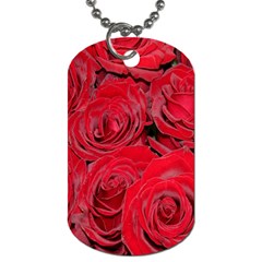 Red Roses Love Dog Tag (one Side) by yoursparklingshop