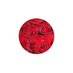 Red Roses Love Golf Ball Marker by yoursparklingshop