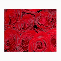 Red Roses Love Small Glasses Cloth by yoursparklingshop