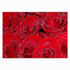 Red Roses Love Large Glasses Cloth by yoursparklingshop