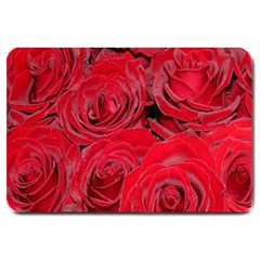 Red Roses Love Large Doormat  by yoursparklingshop