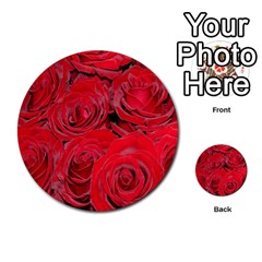 Red Roses Love Multi-purpose Cards (round)  by yoursparklingshop