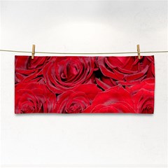 Red Roses Love Hand Towel by yoursparklingshop