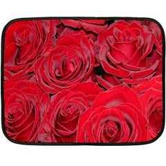 Red Roses Love Fleece Blanket (mini)