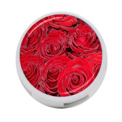 Red Roses Love 4-port Usb Hub (one Side) by yoursparklingshop