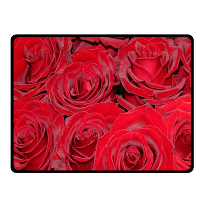 Red Roses Love Double Sided Fleece Blanket (Small) 