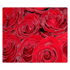 Red Roses Love Double Sided Flano Blanket (small)  by yoursparklingshop