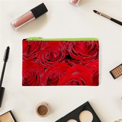 Red Roses Love Cosmetic Bag (xs) by yoursparklingshop