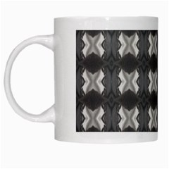 Black White Gray Crosses White Mugs by yoursparklingshop