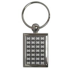 Black White Gray Crosses Key Chains (rectangle)  by yoursparklingshop