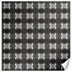 Black White Gray Crosses Canvas 12  X 12   by yoursparklingshop