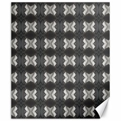 Black White Gray Crosses Canvas 20  X 24   by yoursparklingshop