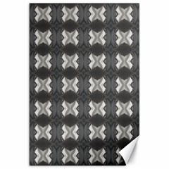 Black White Gray Crosses Canvas 20  X 30   by yoursparklingshop