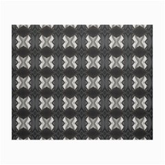 Black White Gray Crosses Small Glasses Cloth (2-side) by yoursparklingshop