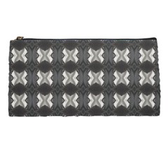 Black White Gray Crosses Pencil Cases by yoursparklingshop