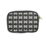 Black White Gray Crosses Coin Purse Back