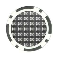 Black White Gray Crosses Poker Chip Card Guards (10 Pack)  by yoursparklingshop