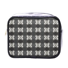 Black White Gray Crosses Mini Toiletries Bags by yoursparklingshop