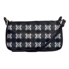 Black White Gray Crosses Shoulder Clutch Bags by yoursparklingshop