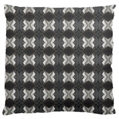 Black White Gray Crosses Large Cushion Case (one Side) by yoursparklingshop