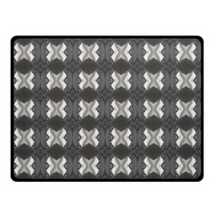 Black White Gray Crosses Double Sided Fleece Blanket (small)  by yoursparklingshop