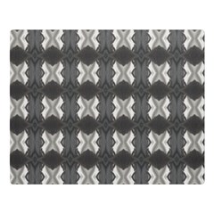 Black White Gray Crosses Double Sided Flano Blanket (large)  by yoursparklingshop