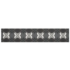 Black White Gray Crosses Flano Scarf (small) by yoursparklingshop