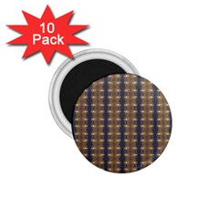 Black Brown Gold Stripes 1 75  Magnets (10 Pack)  by yoursparklingshop