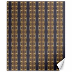 Black Brown Gold Stripes Canvas 8  X 10  by yoursparklingshop