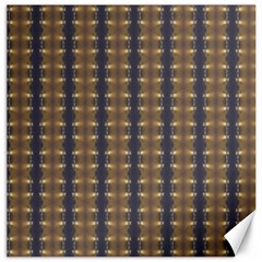 Black Brown Gold Stripes Canvas 20  X 20   by yoursparklingshop