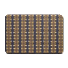 Black Brown Gold Stripes Small Doormat  by yoursparklingshop