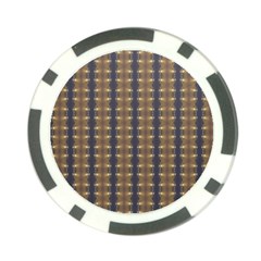 Black Brown Gold Stripes Poker Chip Card Guards (10 Pack)  by yoursparklingshop